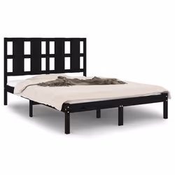 VidaXL 3105584, Black, 145.5 cm, 195.5 cm, 100 cm, 1400 x 1900 mm, 1455 x 40 x 1000 mm