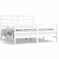 VidaXL 3105871, White, 166 cm, 2.06 m, 104 cm, 1600 x 2000 mm, 1660 x 40 x 1040 mm