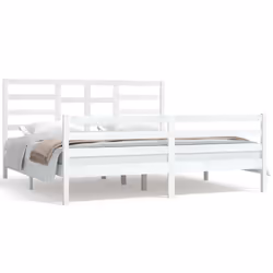 VidaXL 3105876, White, 186 cm, 2.06 m, 104 cm, 1800 x 2000 mm, 1860 x 40 x 1040 mm