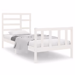 VidaXL 3105891, White, 96 cm, 195.5 cm, 104 cm, 900 x 1900 mm, 960 x 40 x 1040 mm