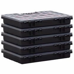 vidaXL 10x Assortment Boxes 34.5x25x5 cm Polypropylene Tool Storage Case Box - Additional view 4