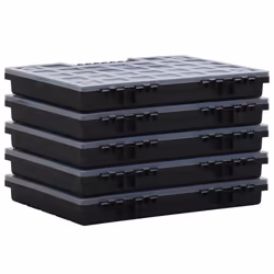 vidaXL 10x Assortment Boxes 40x30x5 cm Polypropylene Tool Organiser Screw Box - Additional view 4