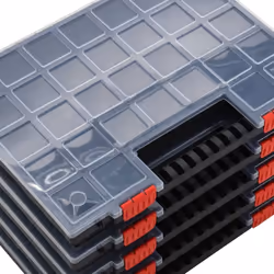 vidaXL 10x Assortment Boxes 40x30x5 cm Polypropylene Tool Organiser Screw Box - Additional view 5
