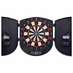 vidaXL Electric Dartboard with Darts Black Polypropylene Dart Target Game