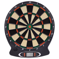 vidaXL Electric Dartboard with Darts Black Polypropylene Dart Target Game