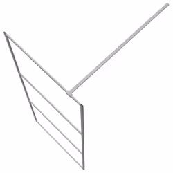 vidaXL Walk-in Shower Wall Silver 80x195 cm Clear ESG Glass Shower Screen - Additional view 5
