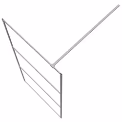vidaXL Walk-in Shower Wall Silver 90x195 cm Clear ESG Glass Shower Screen