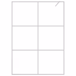 vidaXL Walk-in Shower Wall Silver 140x195 cm Clear ESG Glass Shower Screen - Additional view 4