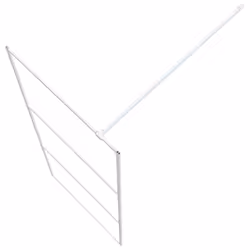 vidaXL Walk-in Shower Wall White 80x195 cm Clear ESG Glass Shower Enclosure - Additional view 4