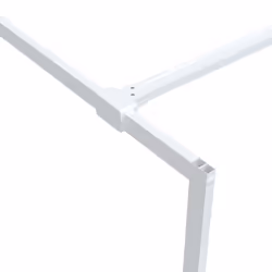 vidaXL Walk-in Shower Wall White 90x195 cm Clear ESG Glass Shower Enclosure