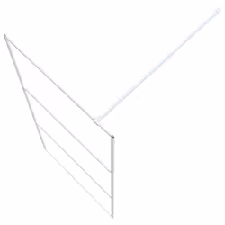 vidaXL Walk-in Shower Wall White 90x195 cm Clear ESG Glass Shower Enclosure - Additional view 6