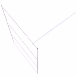 vidaXL Walk-in Shower Wall White 115x195 cm Clear ESG Glass Shower Screen - Additional view 4