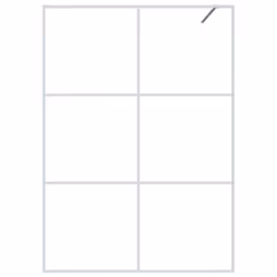 vidaXL Walk-in Shower Wall White 140x195 cm Clear ESG Glass Shower Screen