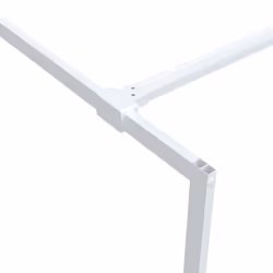 vidaXL Walk-in Shower Wall White 140x195 cm Clear ESG Glass Shower Screen - Additional view 6