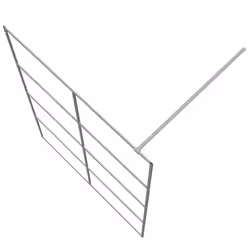 vidaXL Walk-in Shower Wall Silver 140x195 cm Clear ESG Glass Shower Screen - Additional view 5