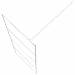 vidaXL Walk-in Shower Wall White 80x195 cm Clear ESG Glass Shower Enclosure - Additional view 5