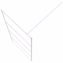 vidaXL Walk-in Shower Wall White 90x195 cm Clear ESG Glass Shower Enclosure - Additional view 5