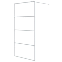 vidaXL Walk-in Shower Wall ESG Glass Shower Cubicle Multi Colours/Sizes/Models - 100 x 195 cm