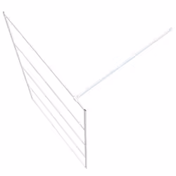 vidaXL Walk-in Shower Wall White 115x195 cm Clear ESG Glass Shower Screen - Additional view 4