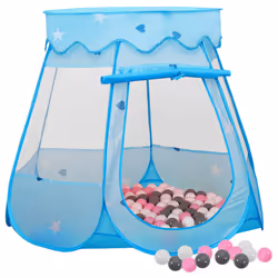vidaXL Children Play Tent with 250 Balls Play House Game Tent Multi Colours - multicolour 2