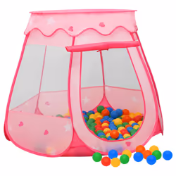 vidaXL Children Play Tent with 250 Balls Play House Game Tent Multi Colours - multicolour