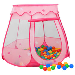 vidaXL Children Play Tent with 250 Balls Play House Game Tent Multi Colours - multicolour
