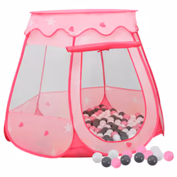 vidaXL Children Play Tent with 250 Balls Play House Game Tent Multi Colours - multicolour 2