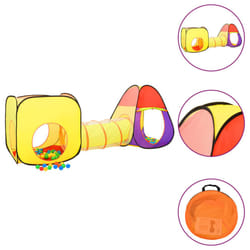 vidaXL Children Play Tent with 250 Balls Toy Play House Tent Multi Colours - multicolour