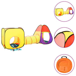 vidaXL Children Play Tent with 250 Balls Toy Play House Tent Multi Colours - multicolour 1