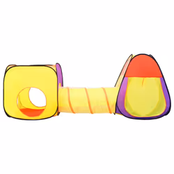 vidaXL Children Play Tent with 250 Balls Toy Play House Tent Multi Colours - multicolour 2 - Additional view 4