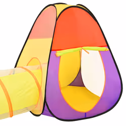 vidaXL Children Play Tent with 250 Balls Toy Play House Tent Multi Colours - multicolour 2 - Additional view 6