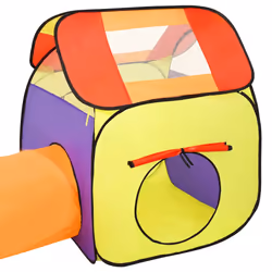 vidaXL Children Play Tent with 250 Balls Kids Play House Tent Multi Colours - multicolour - Additional view 5