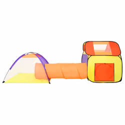 vidaXL Children Play Tent with 250 Balls Kids Play House Tent Multi Colours - multicolour 2 - Additional view 4