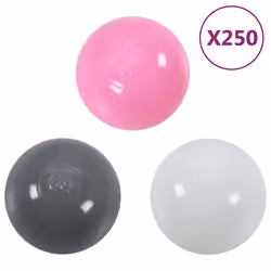 vidaXL Children Play Tent with 250 Balls Kids Play House Tent Multi Colours - multicolour 2 - Additional view 7