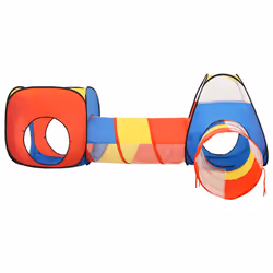 vidaXL Children Play Tent with 250 Balls Kids Play House Tent Multi Colours - multicolour 1 - Additional view 4