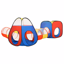 vidaXL Children Play Tent with 250 Balls Kids Play House Tent Multi Colours - multicolour 1 - Additional view 5