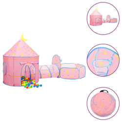 vidaXL Children Play Tent with 250 Balls Play House Game Tent Multi Colours - multicolour