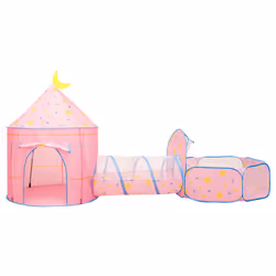vidaXL Children Play Tent with 250 Balls Play House Game Tent Multi Colours - multicolour 1 - Additional view 4