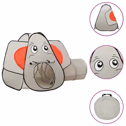 vidaXL Elephant Children Play Tent with 250 Balls Play House Multi Colours - multicolour