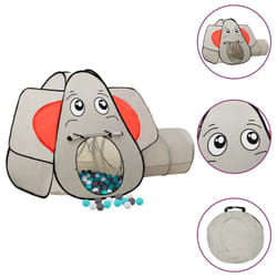 vidaXL Elephant Children Play Tent with 250 Balls Play House Multi Colours - multicolour 1