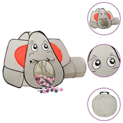 vidaXL Elephant Children Play Tent with 250 Balls Play House Multi Colours - multicolour 2
