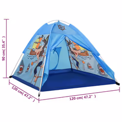 vidaXL Children Play Tent with 250 Balls Kids Play House Tent Multi Colours - multicolour 1 - Additional view 3