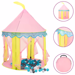 vidaXL Children Play Tent with 250 Balls Kids Play House Tent Multi Colours - multicolour 1
