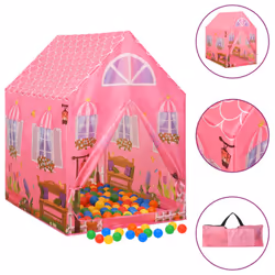 vidaXL Children Play Tent with 250 Balls Kids Play House Tent Multi Colours - multicolour