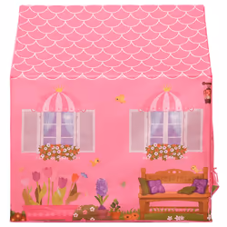 vidaXL Children Play Tent with 250 Balls Kids Play House Tent Multi Colours - multicolour 1 - Additional view 5