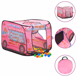 vidaXL Children Play Tent with 250 Balls Kids Play House Tent Multi Colours - multicolour