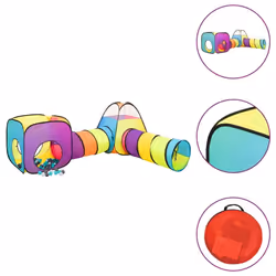 vidaXL Children Play Tent with 250 Balls Play House Game Tent Multi Colours - multicolour 1