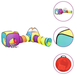 vidaXL Children Play Tent with 250 Balls Play House Game Tent Multi Colours - multicolour 2