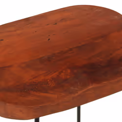 vidaXL Gavin Bar Stools Dining Room Chair Seat Stool Solid Mango Wood 2 pcs - Brown, 45 x 38 x 53 cm - Additional view 5