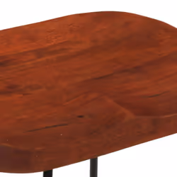 vidaXL Gavin Bar Stools Dining Room Chair Seat Stool Solid Mango Wood 2 pcs - Brown, 50 x 40 x 78 cm - Additional view 6